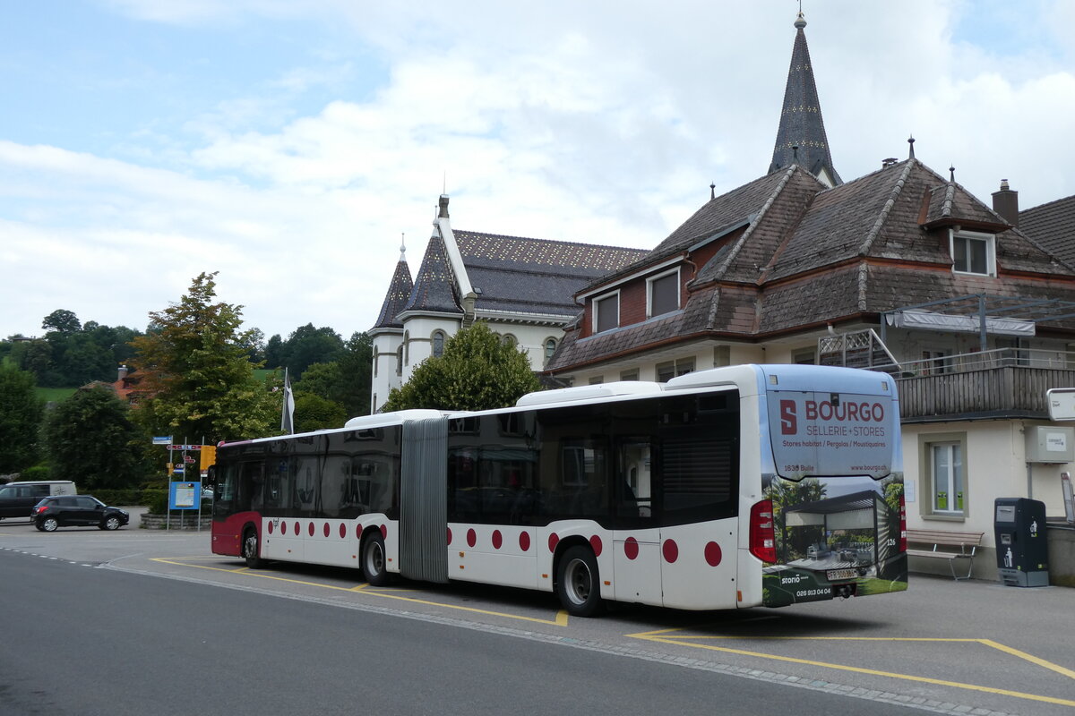 (278'058) - TPF Fribourg - Nr. 126/FR 300'386 - Mercedes am 26. Juli 2025 in Plaffeien, Dorf