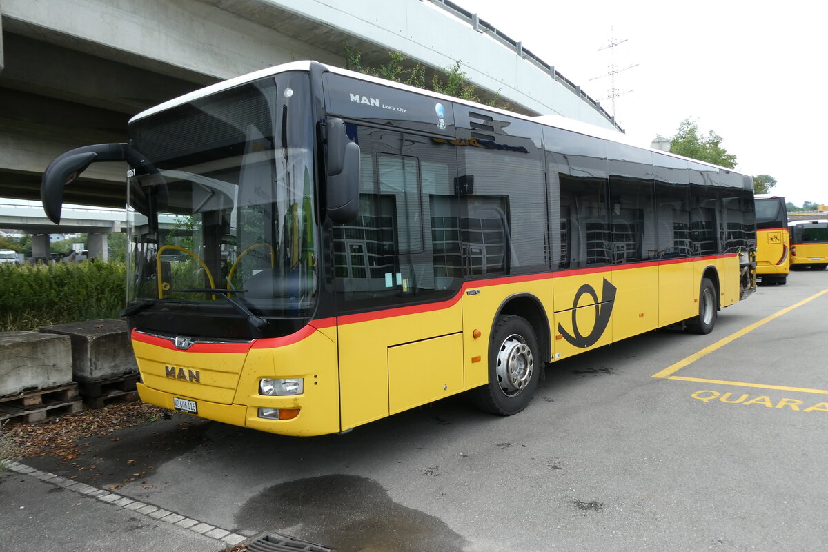 (278'077) - CarPostal Ouest - VD 606'116/PID 10'261 - MAN (ex JU 51'279; ex Nr. 13) am 27. Juli 2025 in Kerzers, Interbus