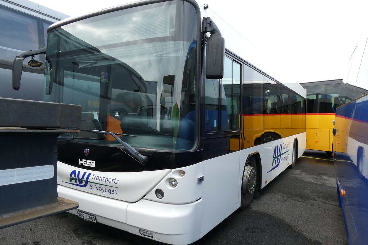 (278'117) - AVJ Les Bioux - VD 298'869 - Scania/Hess (ex AAGU Altdorf Nr. 4) am 27. Juli 2025 in Kerzers, Interbus