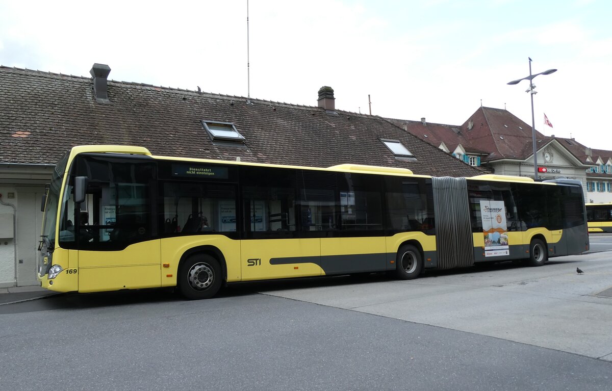(278'132) - STI Thun - Nr. 169/BE 752'169 - Mercedes am 27. Juli 2025 beim Bahnhof Thun