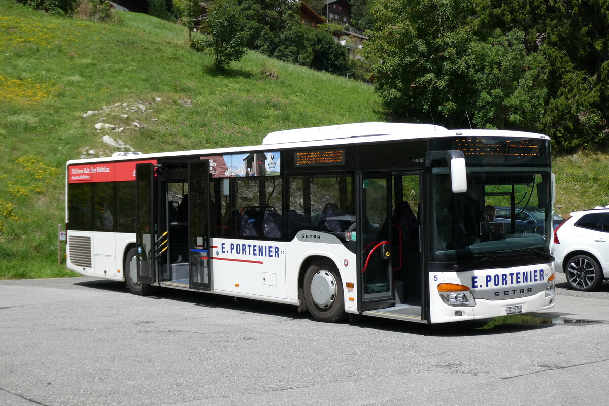 (278'207) - Portenier, Adelboden - Nr. 5/BE 26'710 - Setra am 27. Juli 2025 in Adelboden, Vorschwand