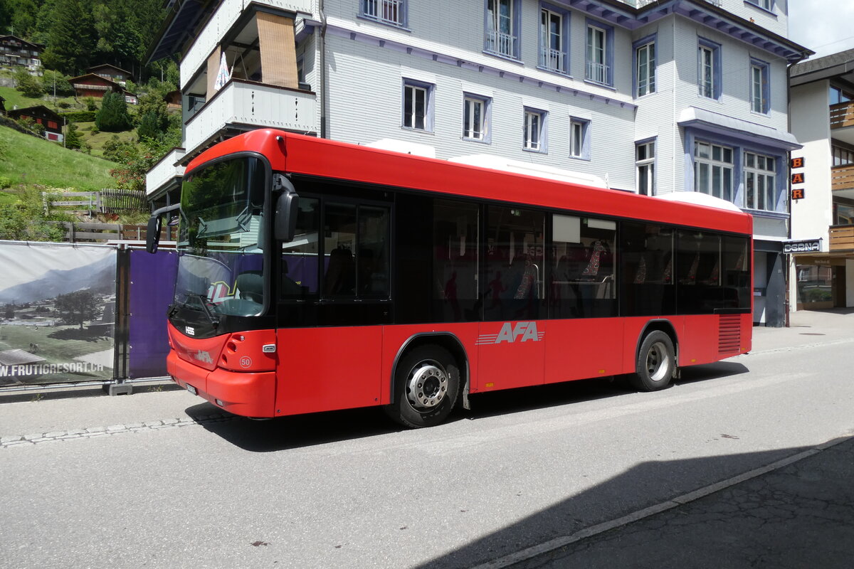 (278'208) - AFA Adelboden - Nr. 50/BE 715'002 - Scania/Hess am 27. Juli 2025 in Adelboden, Vorschwand