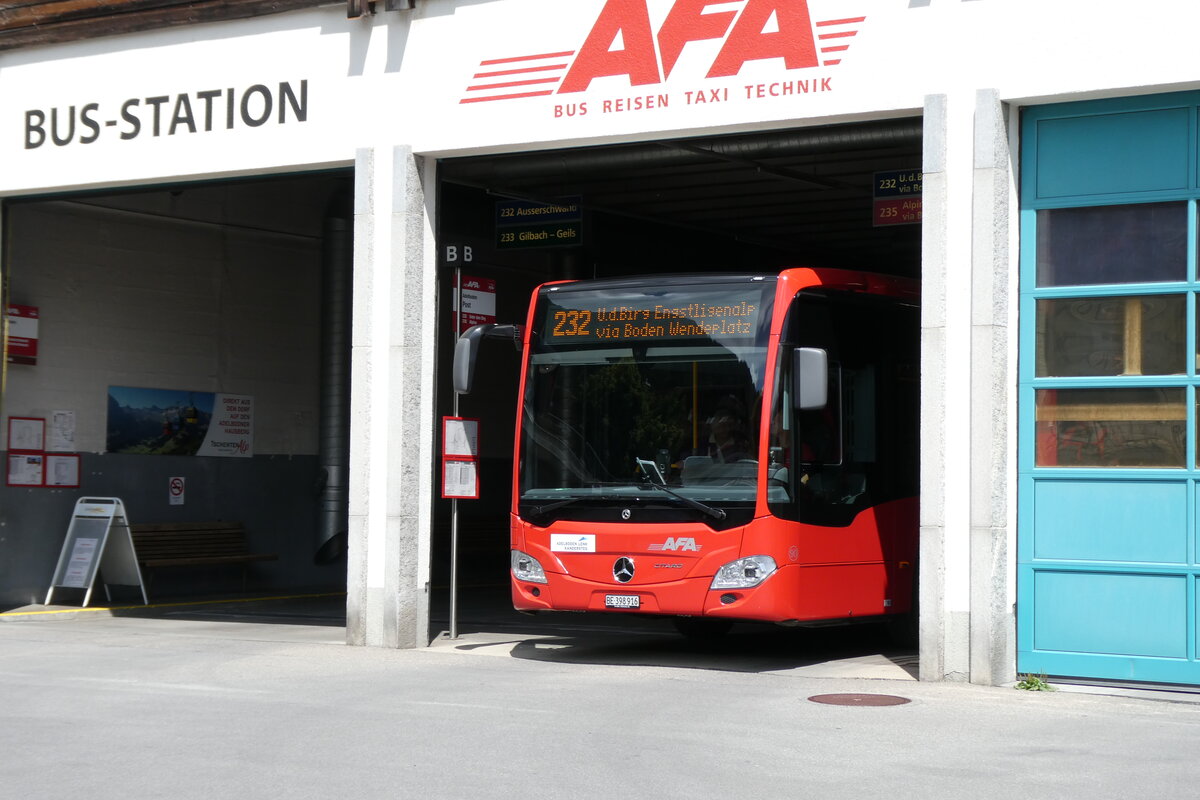 (278'222) - AFA Adelboden - Nr. 90/BE 398'916 - Mercedes am 27. Juli 2025 in Adelboden, Busstation (Teilaufnahme)