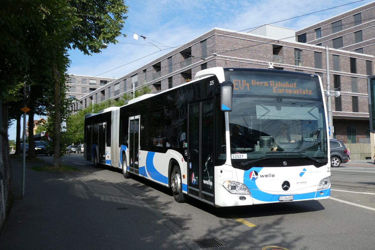(278'228) - BOGG Wangen B.O. - Nr. 225/SO 194'898/PID 12'527 - Mercedes am 30. Juli 2025 beim Bahnhof Bern Europaplatz (angemietet von PostAuto)
