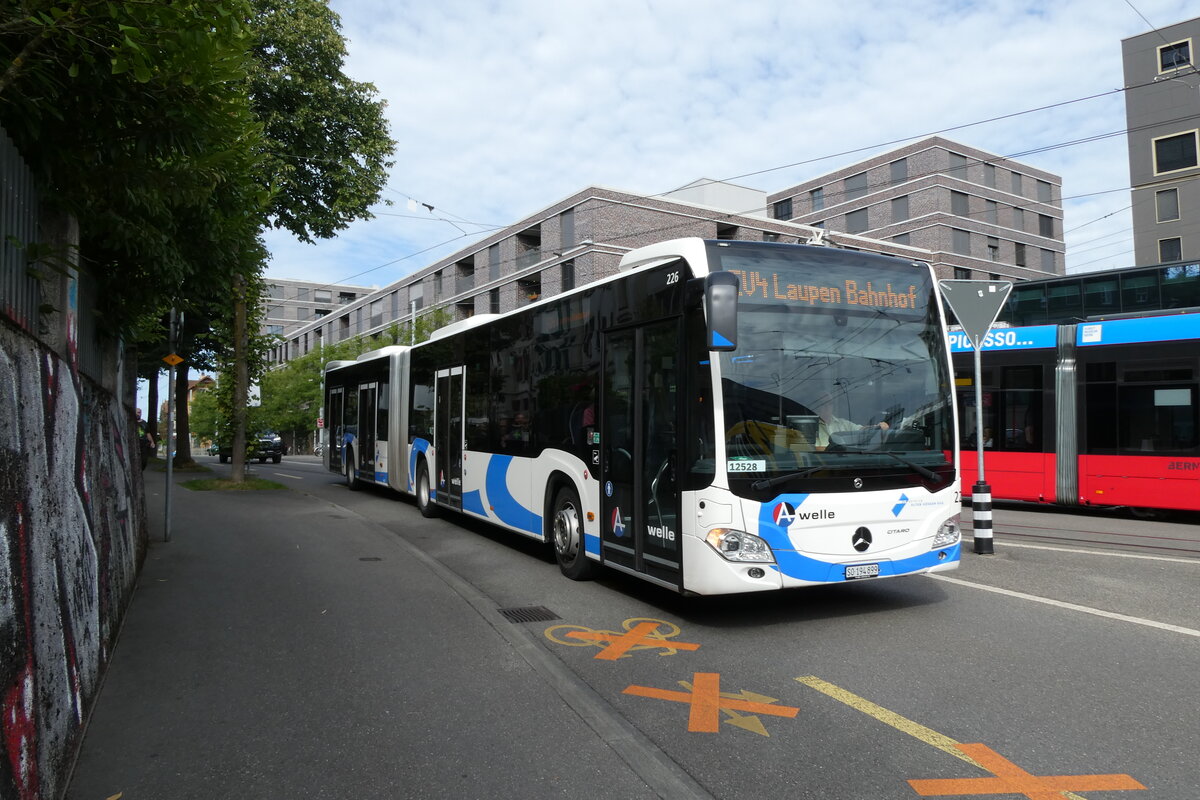 (278'233) - BOGG Wangen b.O. - Nr. 226/SO 194'899/PID 12'528 - Mercedes am 30. Juli 2025 beim Bahnhof Bern Europaplatz (angemietet von PostAuto)
