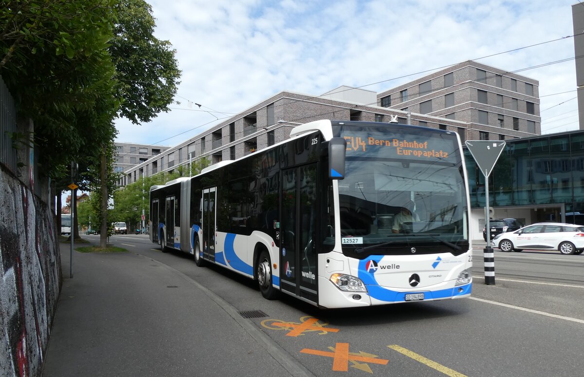 (278'238) - BOGG Wangen b.O. - Nr. 225/SO 194'898/PID 12'527 - Mercedes am 30. Juli 2025 beim Bahnhof Bern Europaplatz (angemietet von PostAuto)