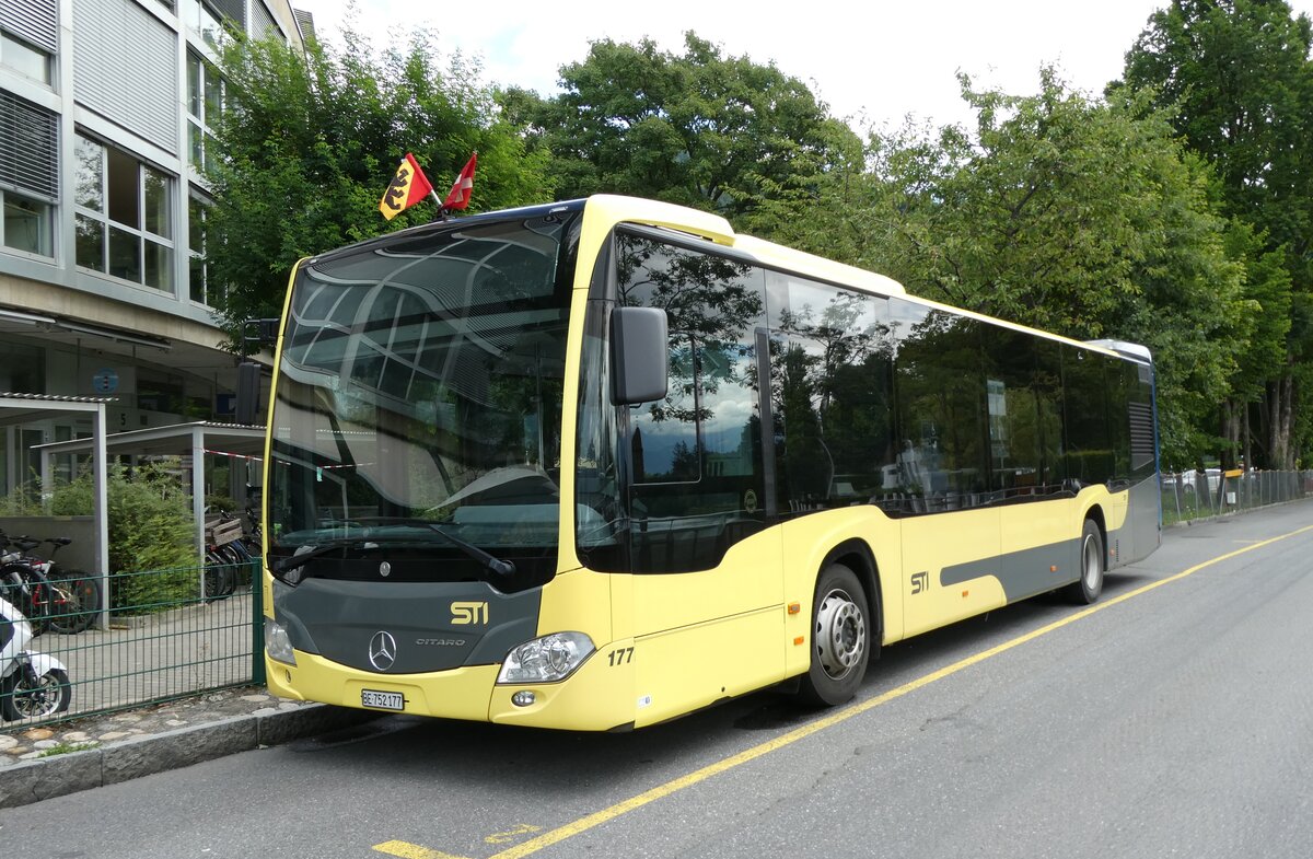 (278'254) - STI Thun - Nr. 177/BE 752'177 - Mercedes am 31. Juli 2025 bei der Schiffl�ndte Thun
