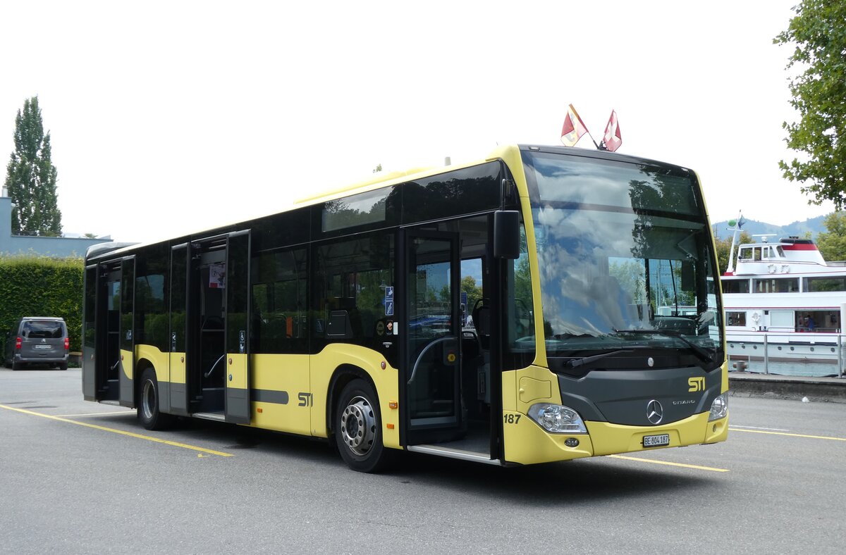 (278'255) - STI Thun - Nr. 187/BE 804'187 - Mercedes am 1. August 2025 bei der Schiffl�ndte Thun