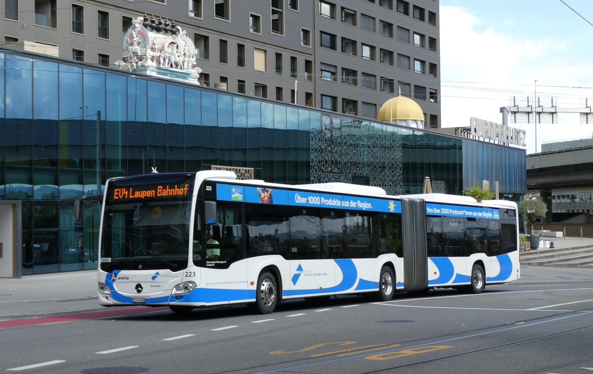 (278'289) - BOGG Wangen b.O. - Nr. 223/SO 194'896/PID 12'525 - Mercedes am 1. August 2025 beim Bahnhof Bern Europaplatz (angemietet von PostAuto)