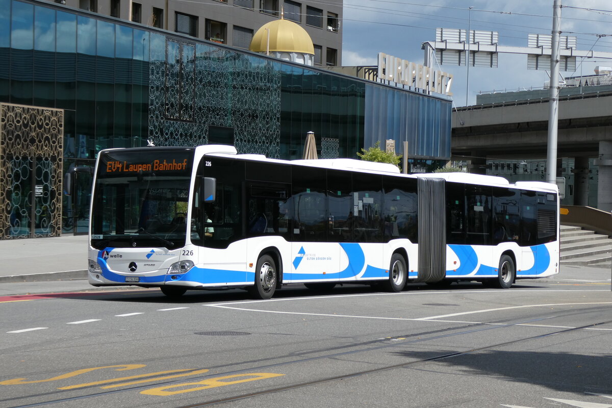 (278'294) - BOGG Wangen b.O. - Nr. 226/SO 194'899/PID 12'528 - Mercedes am 1. August 2025 beim Bahnhof Bern Europaplatz (angemietet von PostAuto)