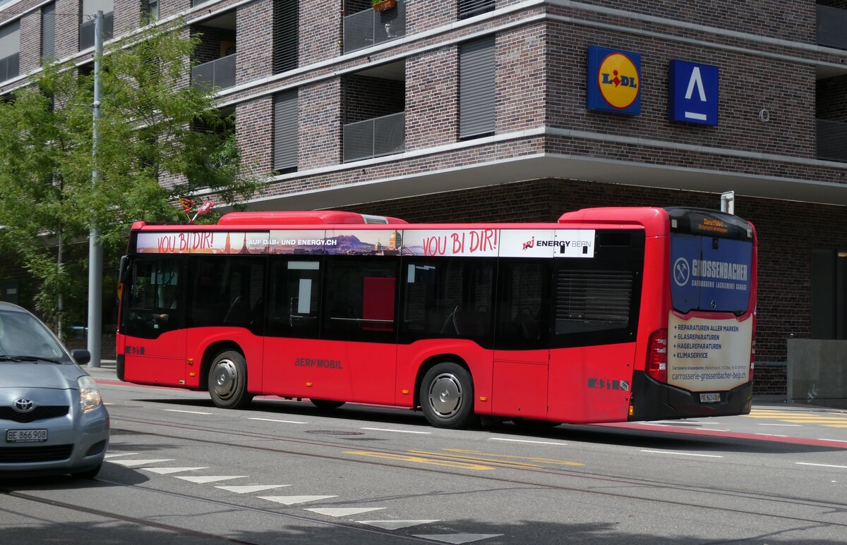 (278'303) - Bernmobil, Bern - Nr. 431/BE 843'431 - Mercedes am 1. August 2025 beim Bahnhof Bern Europaplatz