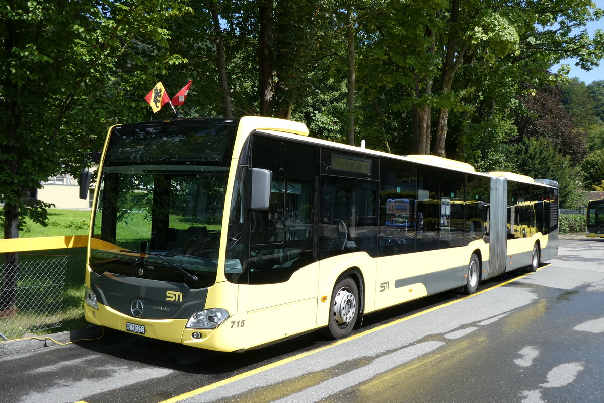 (278'413) - STI Thun - Nr. 715/BE 810'715 - Mercedes am 2. August 2025 bei der Schiffl�ndte Thun
