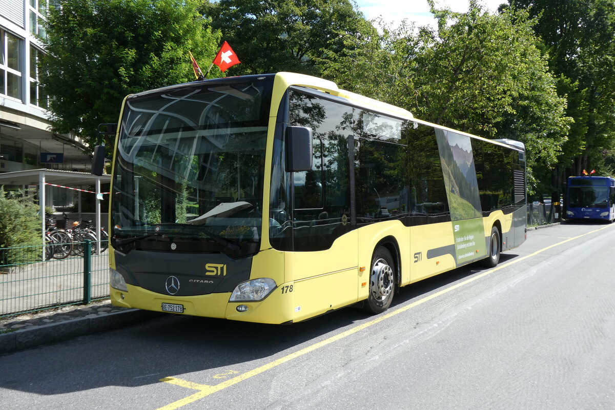 (278'423) - STI Thun - Nr. 178/BE 752'178 - Mercedes am 3. August 2025 bei der Schiffl�ndte Thun
