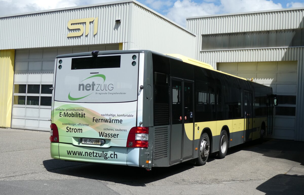 (278'432) - STI Thun - Nr. 159/BE 752'159 - MAN am 3. August 2025 in Thun, Garage