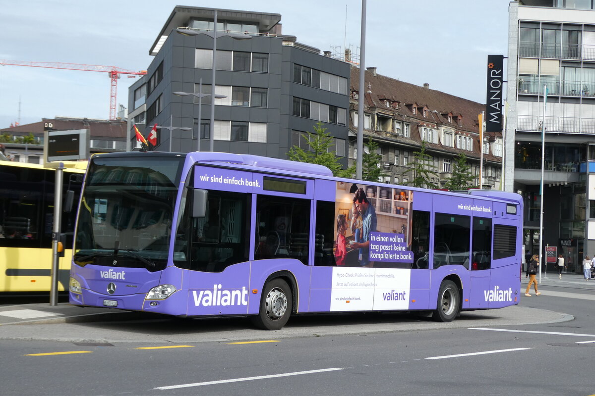(278'437) - STI Thun - Nr. 412/BE 810'412 - Mercedes am 4. August 2025 beim Bahnhof Thun