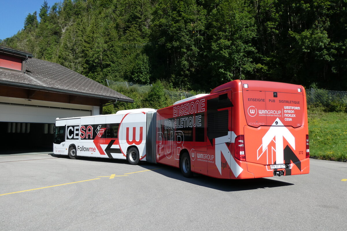 (278'587) - TPF Fribourg - Nr. 172/FR 300'327 - Mercedes am 7. August 2025 in Kappelboden, Garage