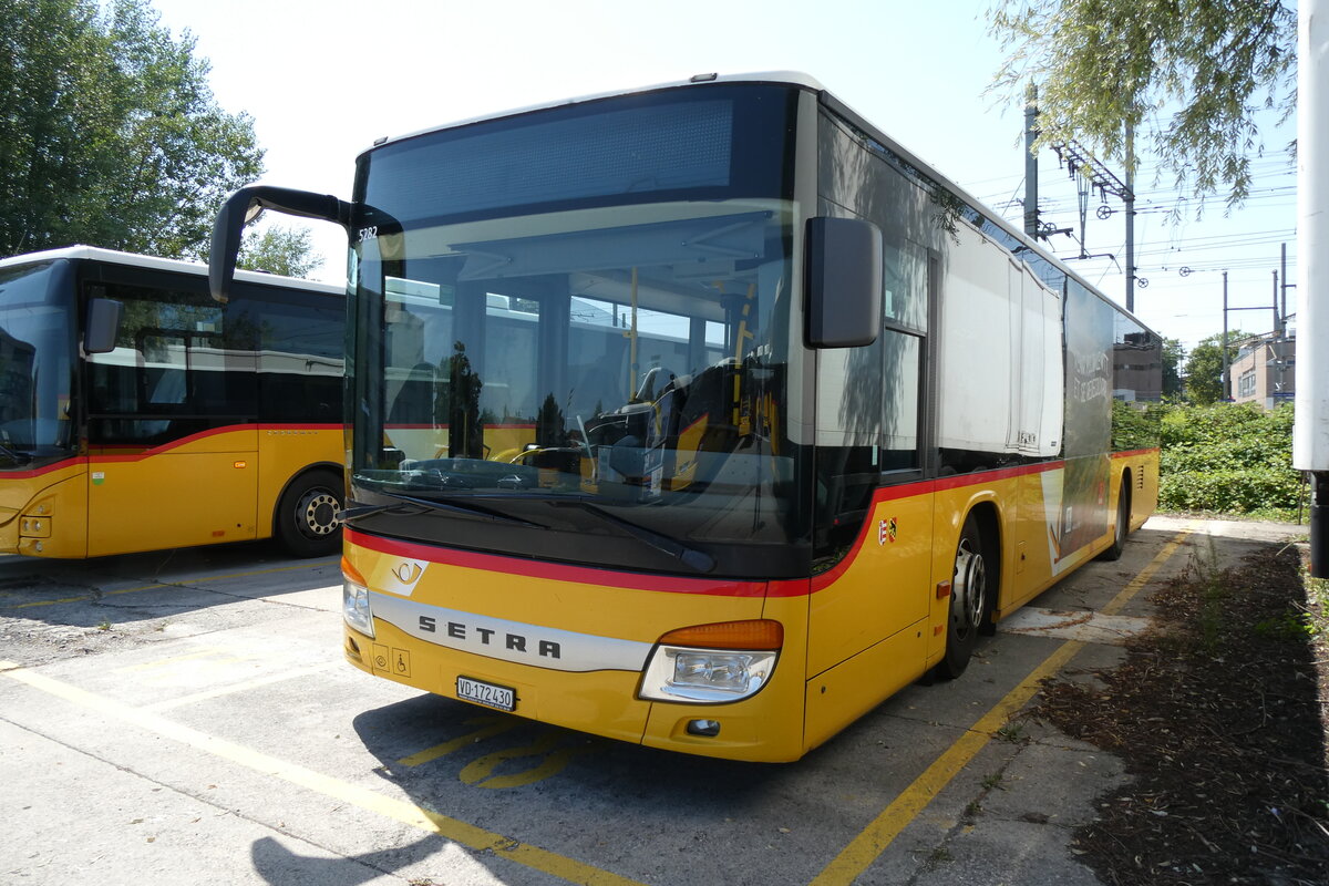 (278'735) - CarPostal Ouest - VD 172'430/PID 5282 - Setra (ex JU 59'239; ex Nr. 23) am 9. August 2025 in Yverdon, Garage
