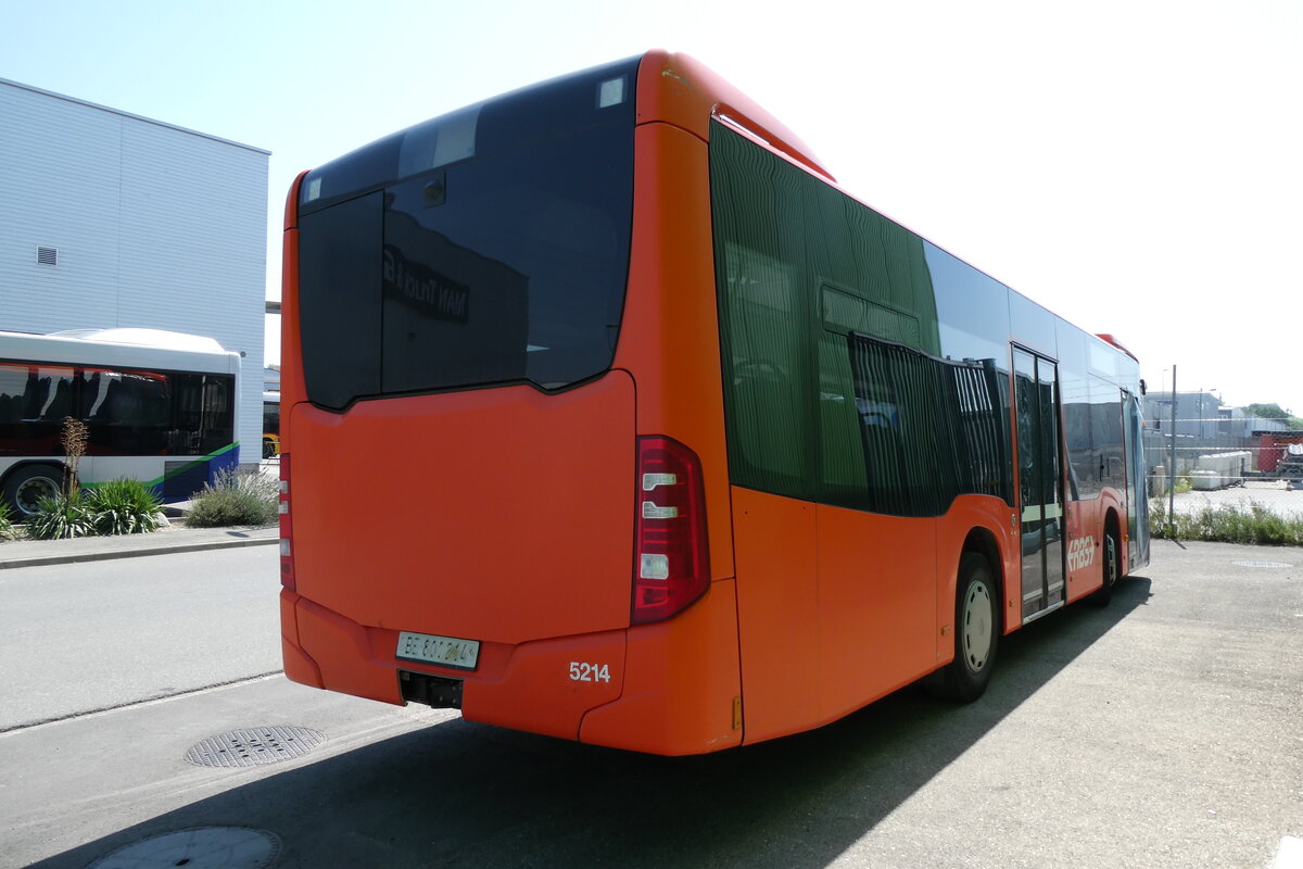 (278'761) - RBS Worblaufen - Nr. 5214/BE 800'214 - Mercedes (ex Nr. 214) am 9. August 2025 in Kerzers, Interbus