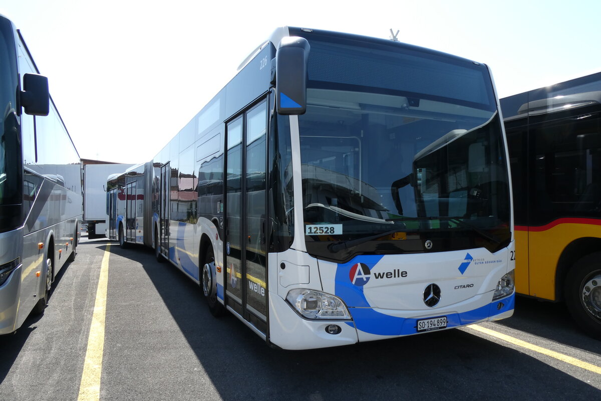 (278'767) - BOGG Wangen b.O. - Nr. 226/SO 194'899/PID 12'528 - Mercedes am 9. August 2025 in Kerzers, Interbus (angemietet von PostAuto) 