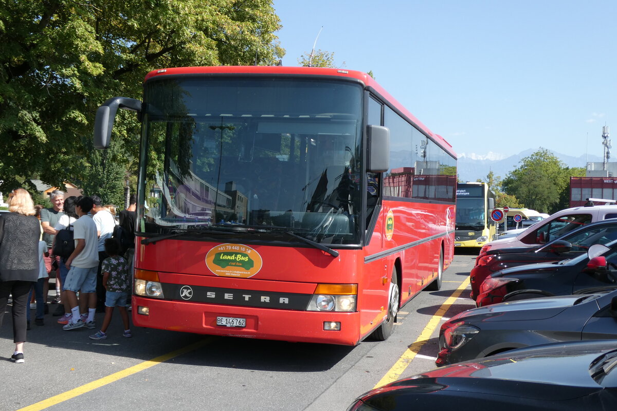 (278'772) - Land-Bus, Wattenwil - BE 146'762 - Setra (ex Gander, Ch�teau-dOex; ex TRAVYS Yverdon; ex AFA Adelboden Nr. 5) am 9. August 2025 in Thun, CarTerminal