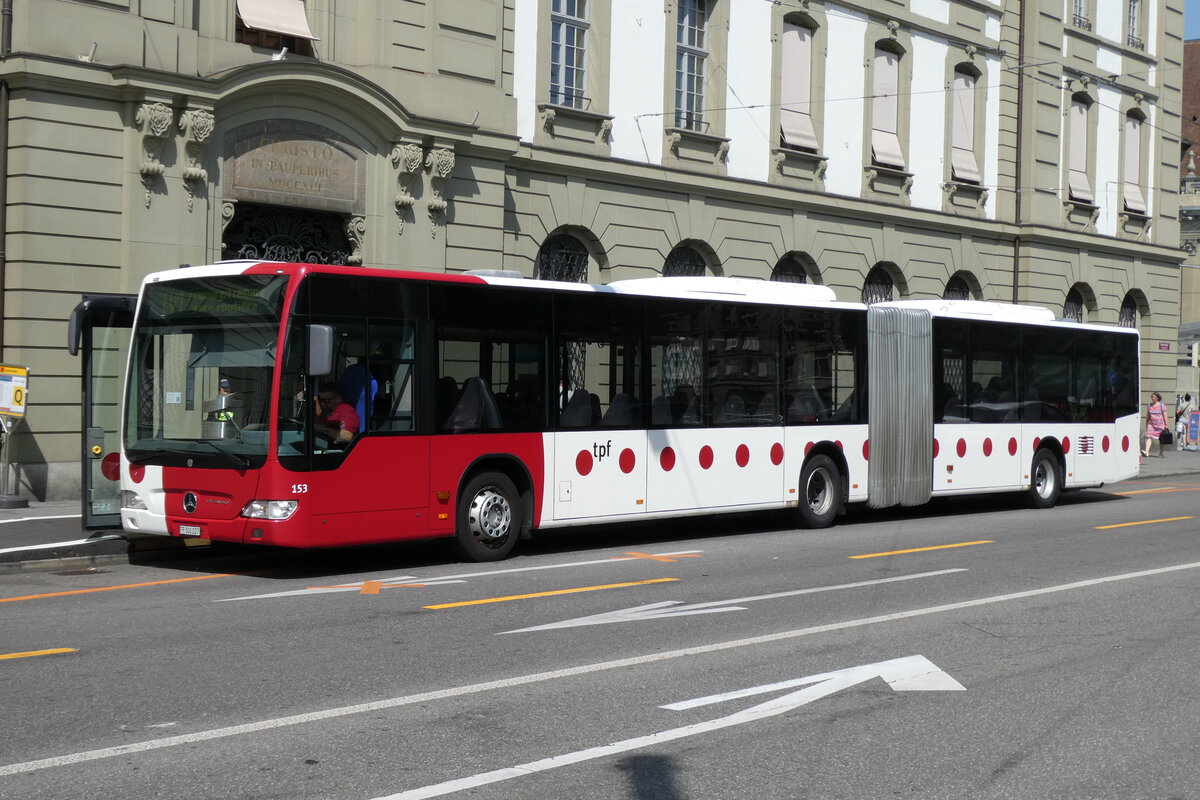 (278'912) - TPF Fribourg - Nr. 153/FR 300'227 - Mercedes am 15. August 2025 beim Bahnhof Bern