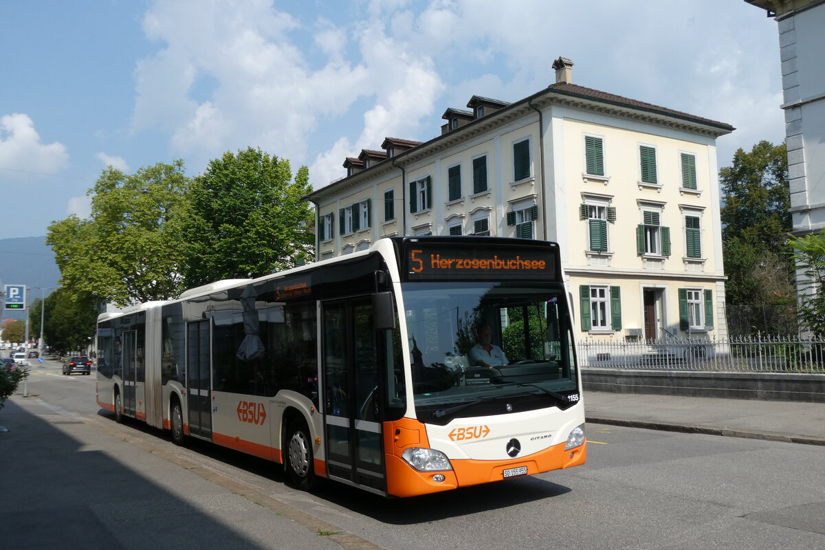 (278'949) - BSU Solothurn - Nr. 1155/SO 155'955 - Mercedes (ex Nr. 55) am 16. August 2025 in Solothurn, Amthausplatz