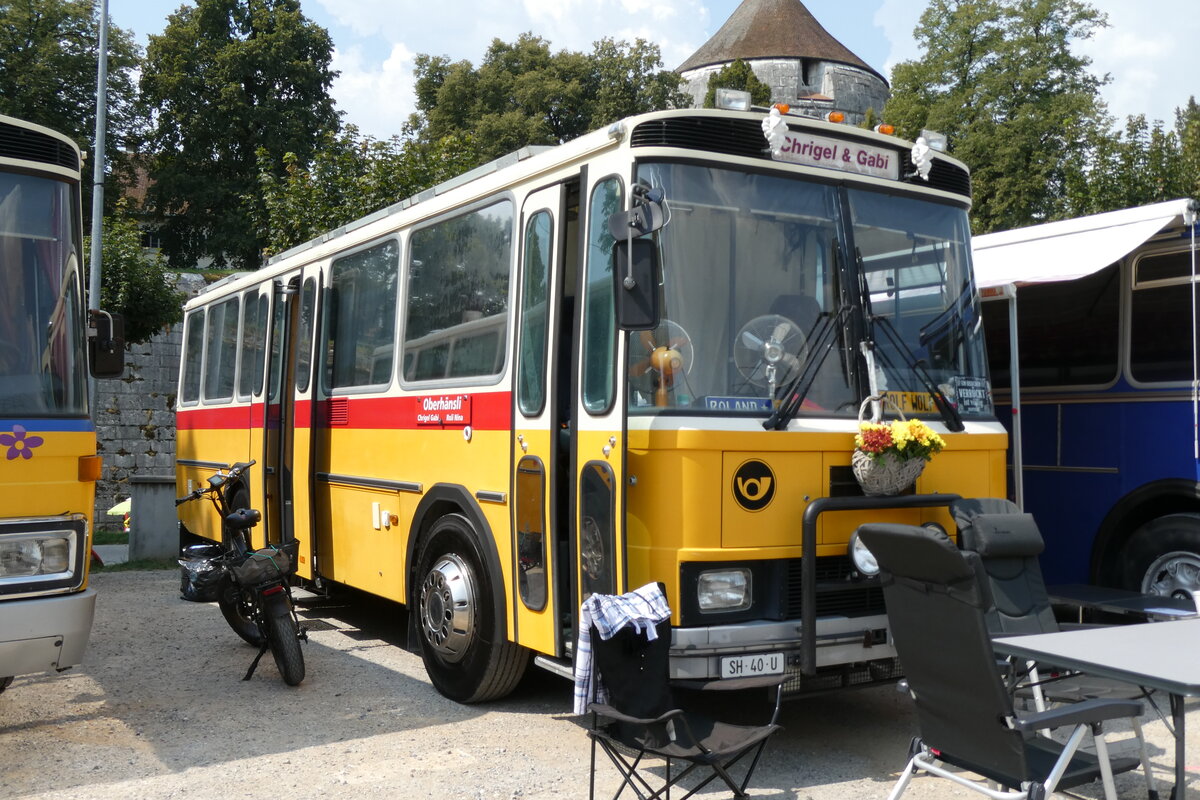 (278'968) - Oberh�nsli, Thayngen - SH 40 U - FBW/T�scher (ex Bus-Halter, Wil Nr. 9) am 16. August 2025 in Solothurn, Baseltor