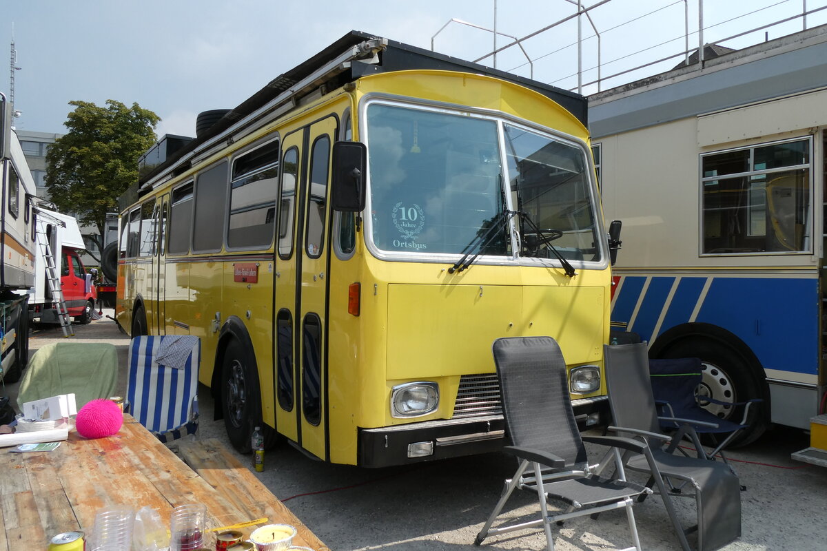 (279'007) - Grison, Ernetschwil - SG 29'947 - Saurer/T�scher (ex Vogt, Serneus Nr. 11; ex P 24'600) am 16. August 2025 in Solothurn, Baseltor