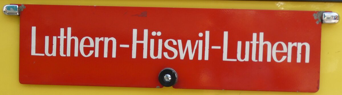 (279'008) - Routentafel - Luthern-H�swil-Luthern - am 16. August 2025 in Solothurn, Baseltor