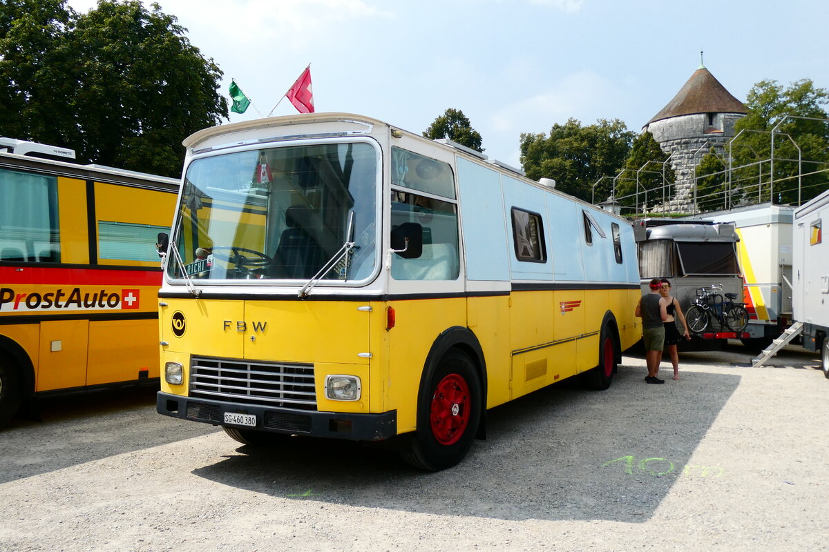 (279'051) - Wucher, Rieden - SG 460'380 - FBW/Hess (ex Sch�r, Ettenhausen; ex Fehlmann, Brittnau; ex Landolt, Langenthal; ex P 24'174) am 16. August 2025 in Solothurn, Baseltor