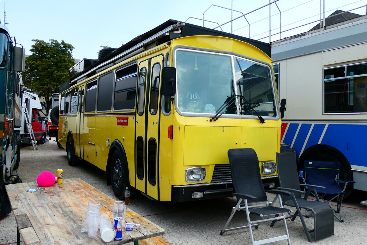 (279'072) - Grison, Ernetschwil - SG 29'947 - Saurer/T�scher (ex Vogt, Serneus Nr. 11; ex P 24'600) am 16. August 2025 in Solothurn, Baseltor