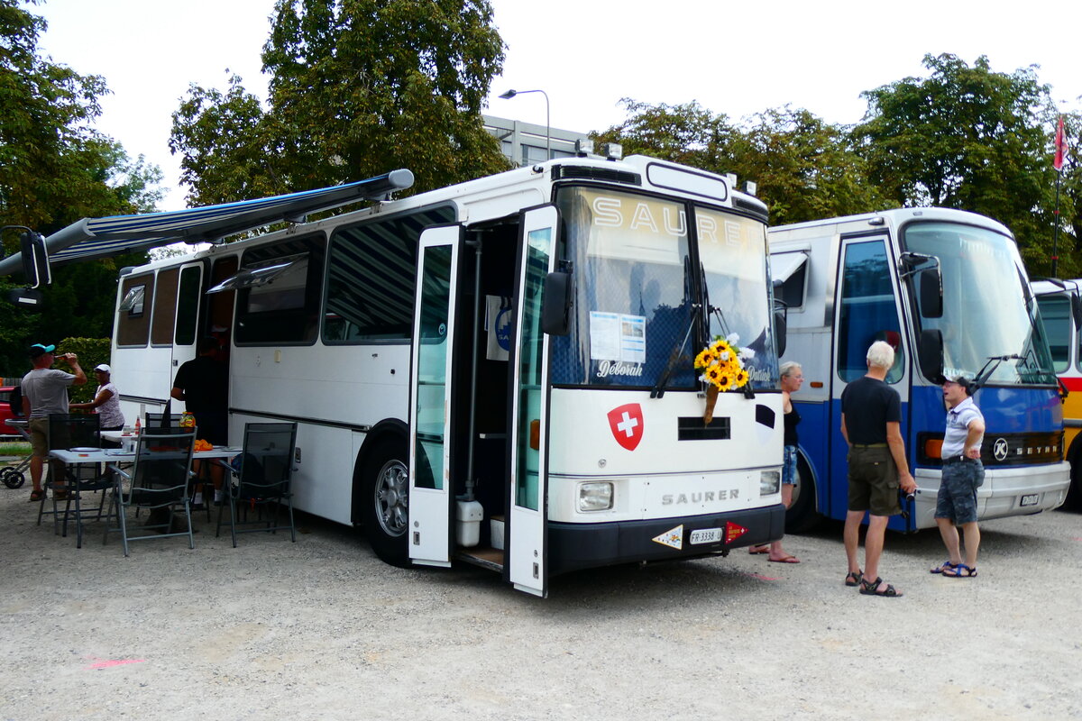 (279'092) - Cassella, Le Ch�telard - FR 3338 U - Saurer/Lauber (ex Epiney, Ayer) am 16. August 2025 in Solothurn, Baseltor