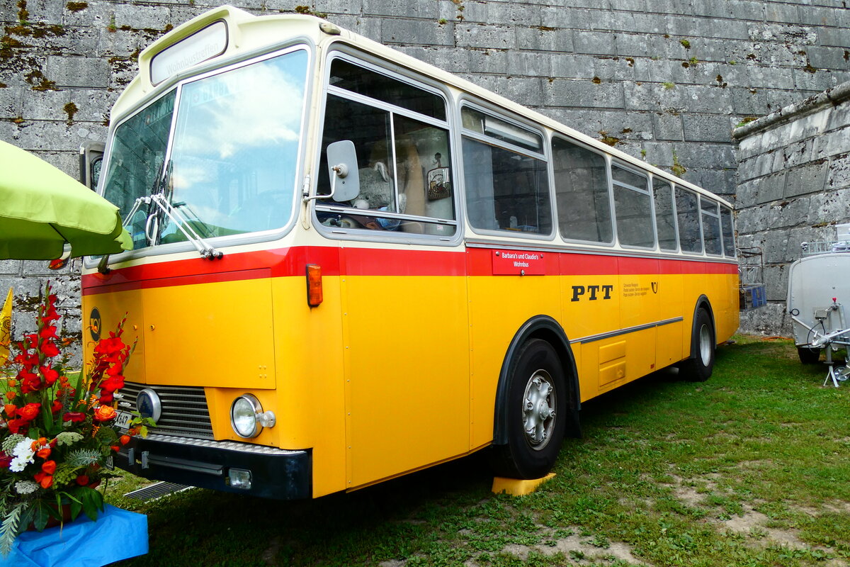 (279'106) - Simoncini, D�llikon - SH 41'303 - Saurer/T�scher (ex Lambach, Rieden; ex F�ssler, Winterthur; ex Steiger, Schlatt; ex P 24'647) am 16. August 2025 in Solothurn, Baseltor 