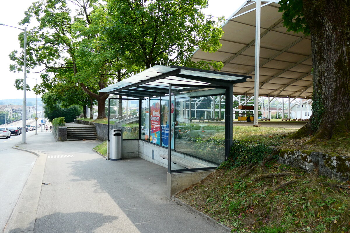 (279'124) - BSU/PostAuto-Haltestelle am 16. August 2025 in Solothurn, Baseltor