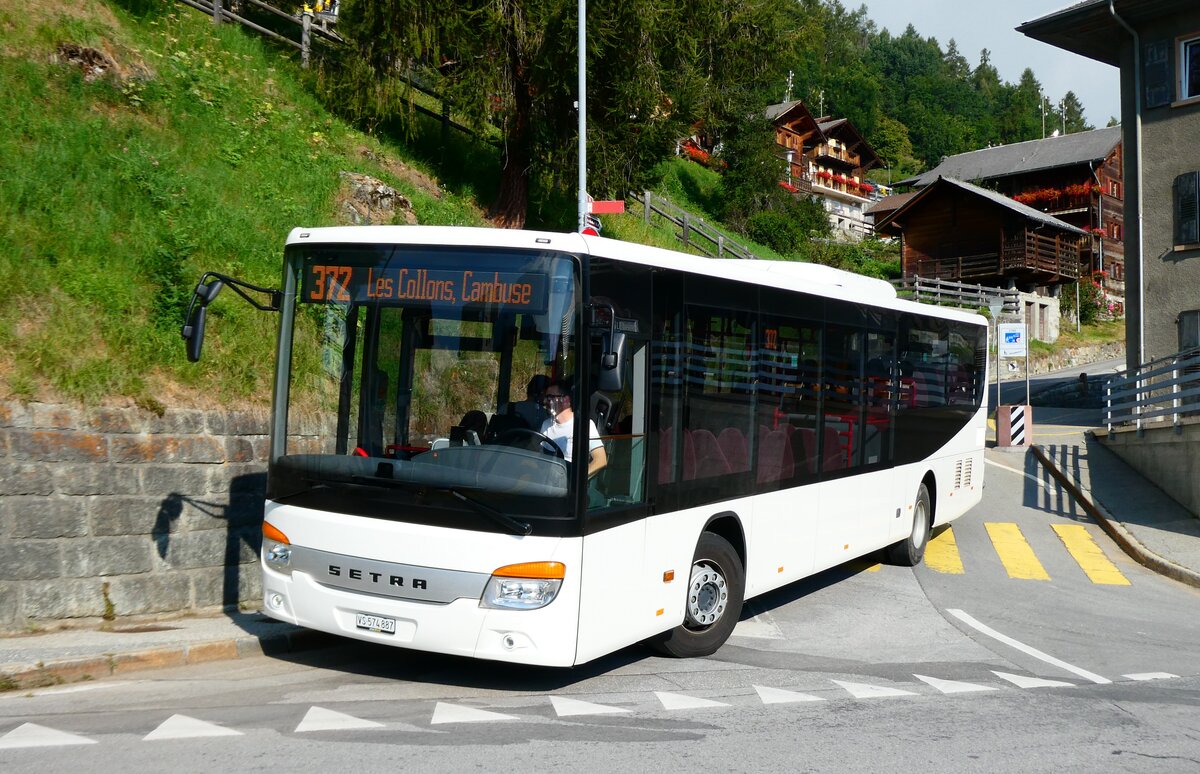 (279'277) - Theytaz, Sion - VS 574'887 - Setra (ex R�ttgen, D-Untersteinach) am 23. August 2025 in H�r�mence