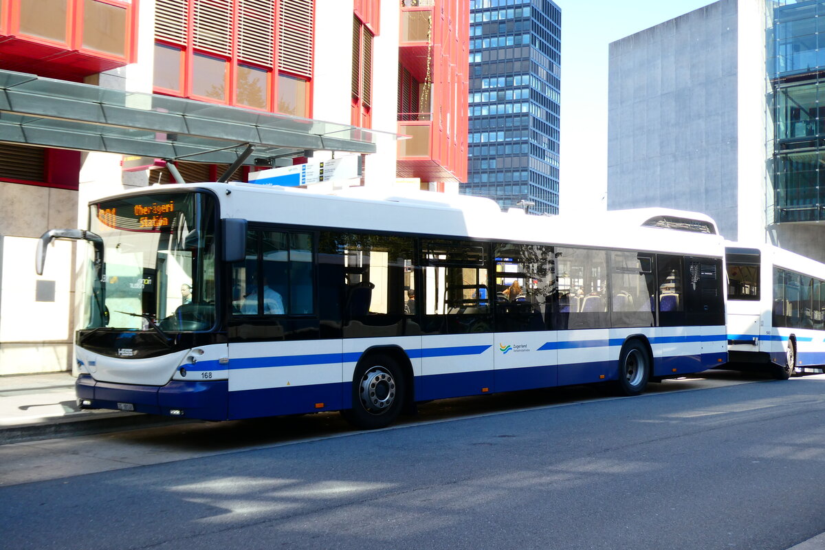 (279'431) - ZVB Zug - Nr. 168/ZG 88'168 - Hess am 26. August 2025 beim Bahnhof Zug