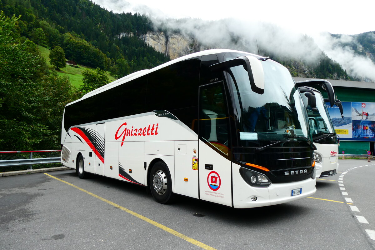 (279'489) - Aus Italien: Guizzetti, Sovere - Nr. 98/FV-134 FR - Setra am 28. August 2025 in Lauterbrunnen, Parkhaus