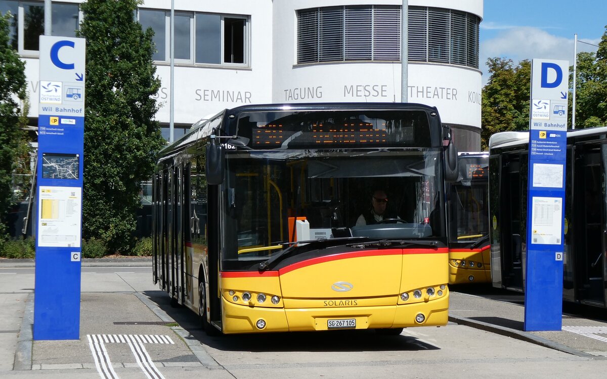 (279'542) - Schmidt, Oberb�ren - SG 267'105/PID 10'162 - Solaris am 29. August 2025 beim Bahnhof Wil