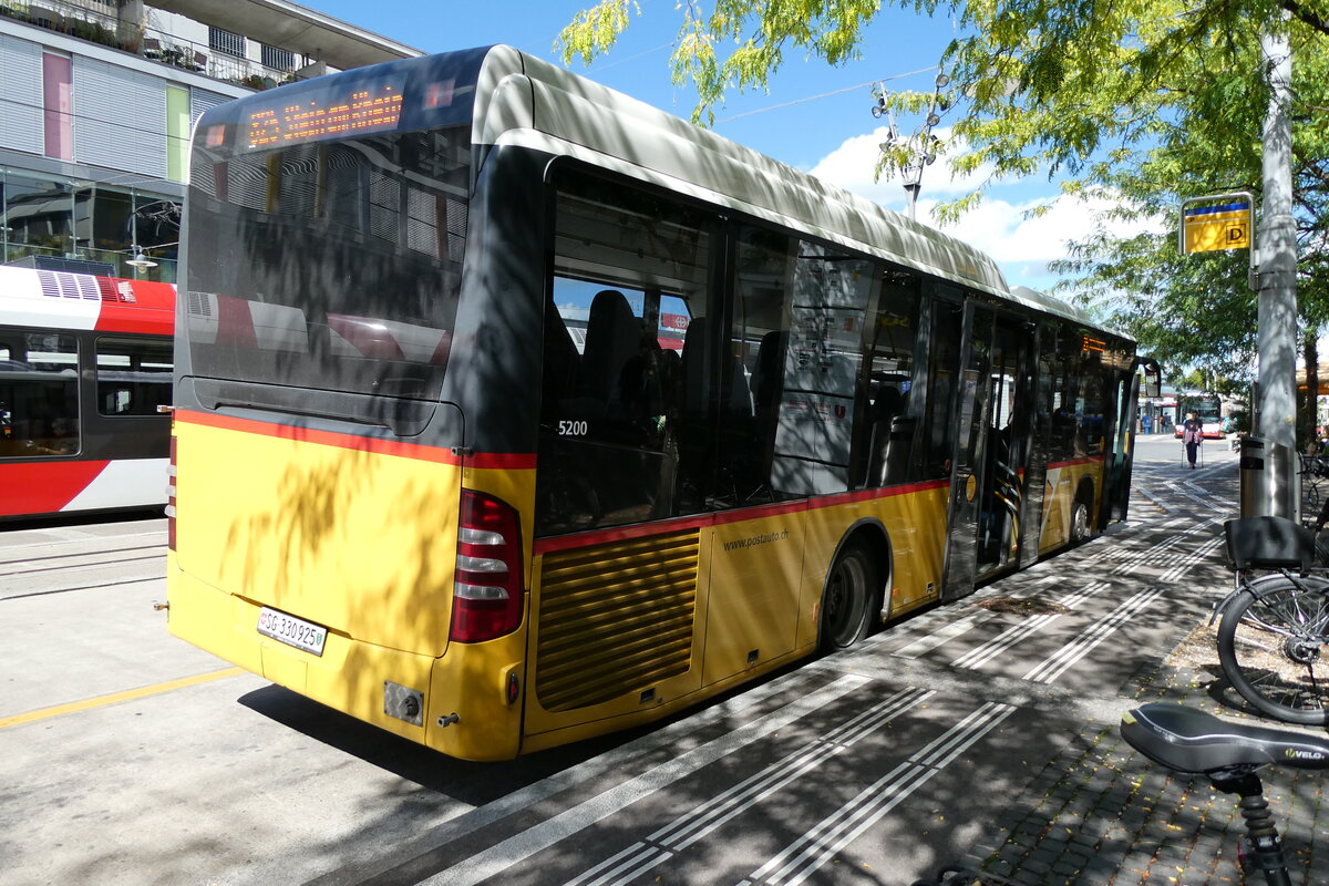 (279'547) - PostAuto Ostschweiz - SG 330'925/PID 5200 - Mercedes (ex PostAuto Nordschweiz; ex Brem, W�lflinswil) am 29. August 2025 beim Bahnhof Frauenfeld
