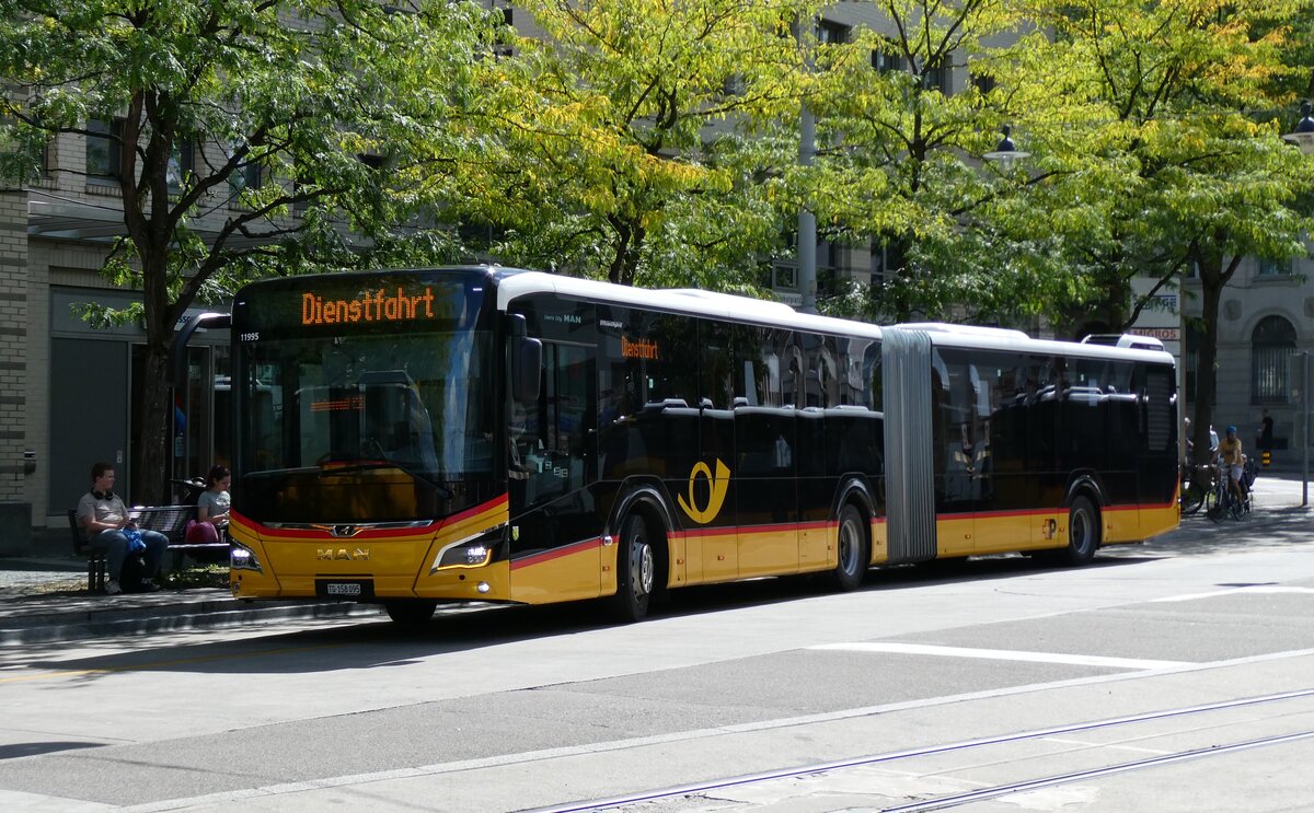 (279'556) - PostAuto Ostschweiz - TG 158'095/PID 11'995 - MAN am 29. August 2025 beim Bahnhof Frauenfeld