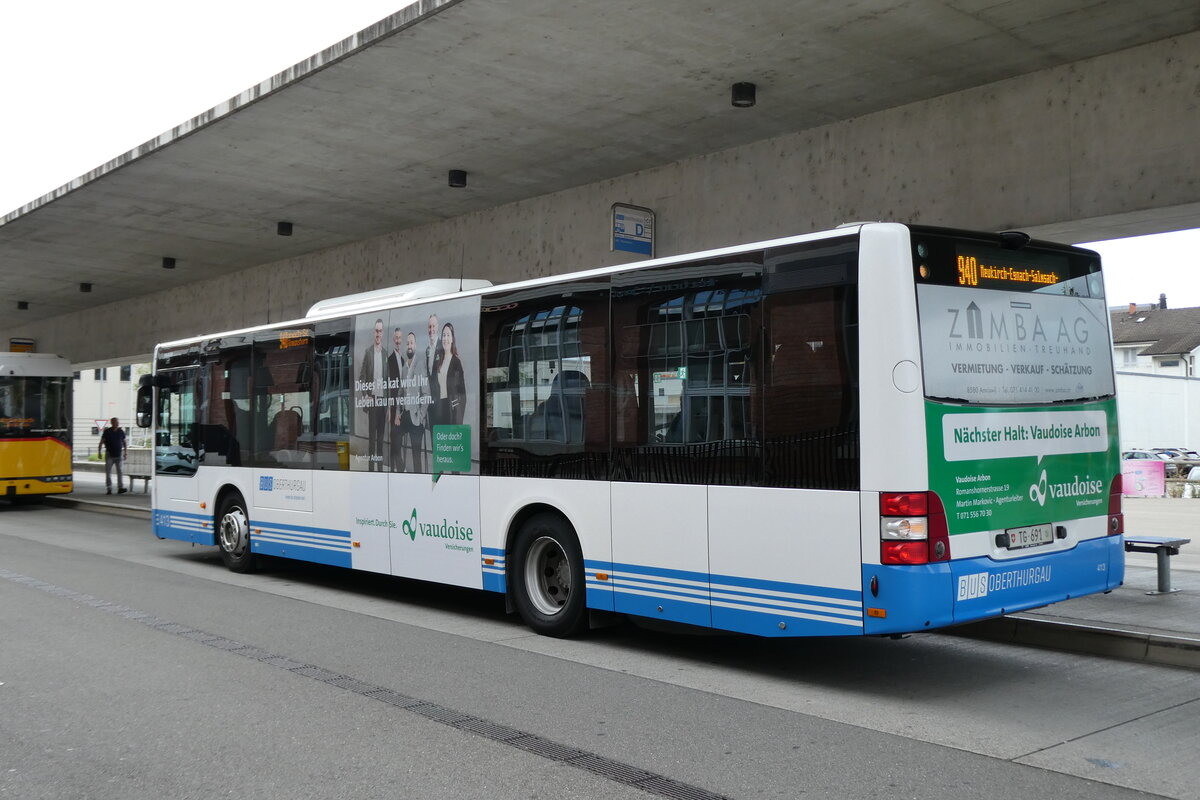 (279'572) - BORG Amriswil - Nr. 413/TG 691 - MAN am 29. August 2025 in Arbon, Bushof