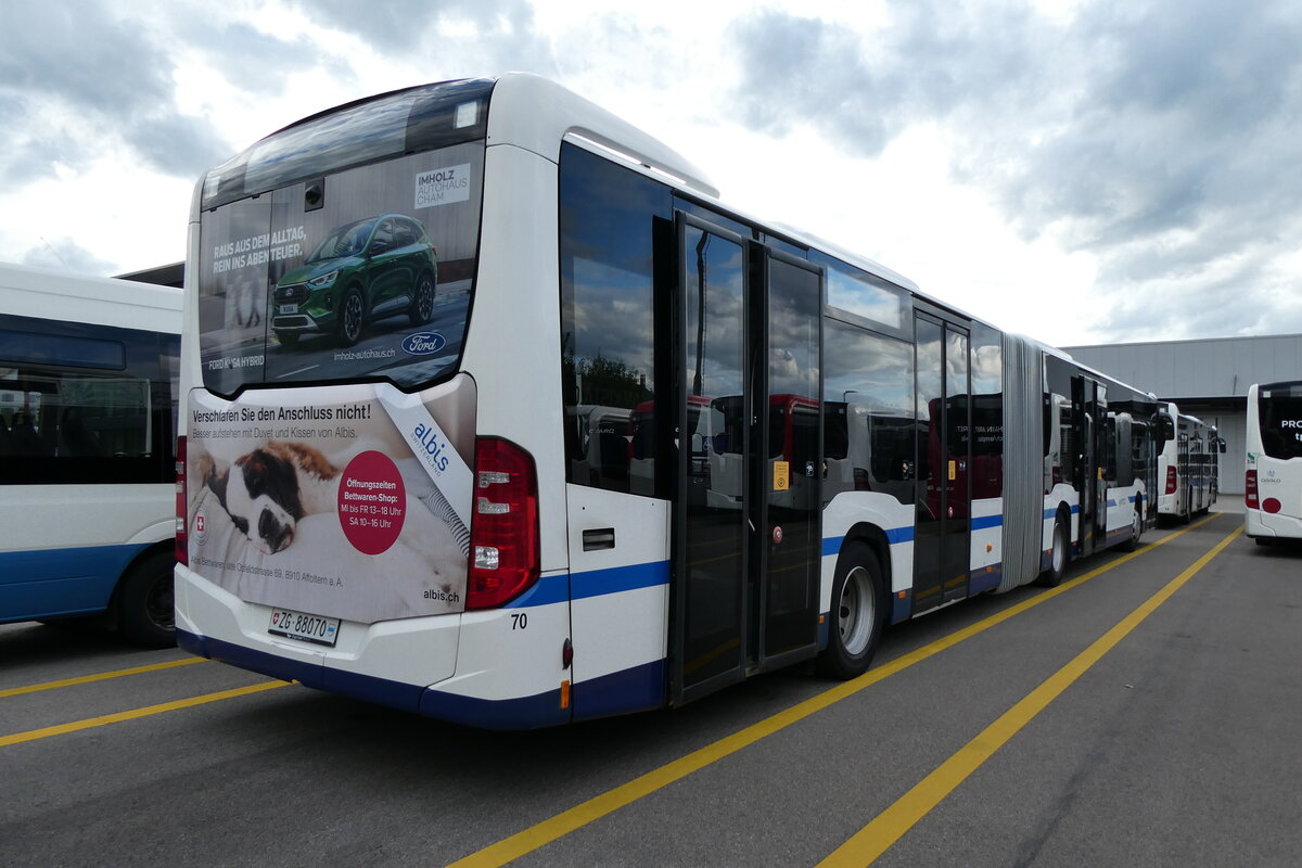 (279'580) - ZVB Zug - Nr. 70/ZG 88'070 - Mercedes am 29. August 2025 in Winterthur, Daimler Buses