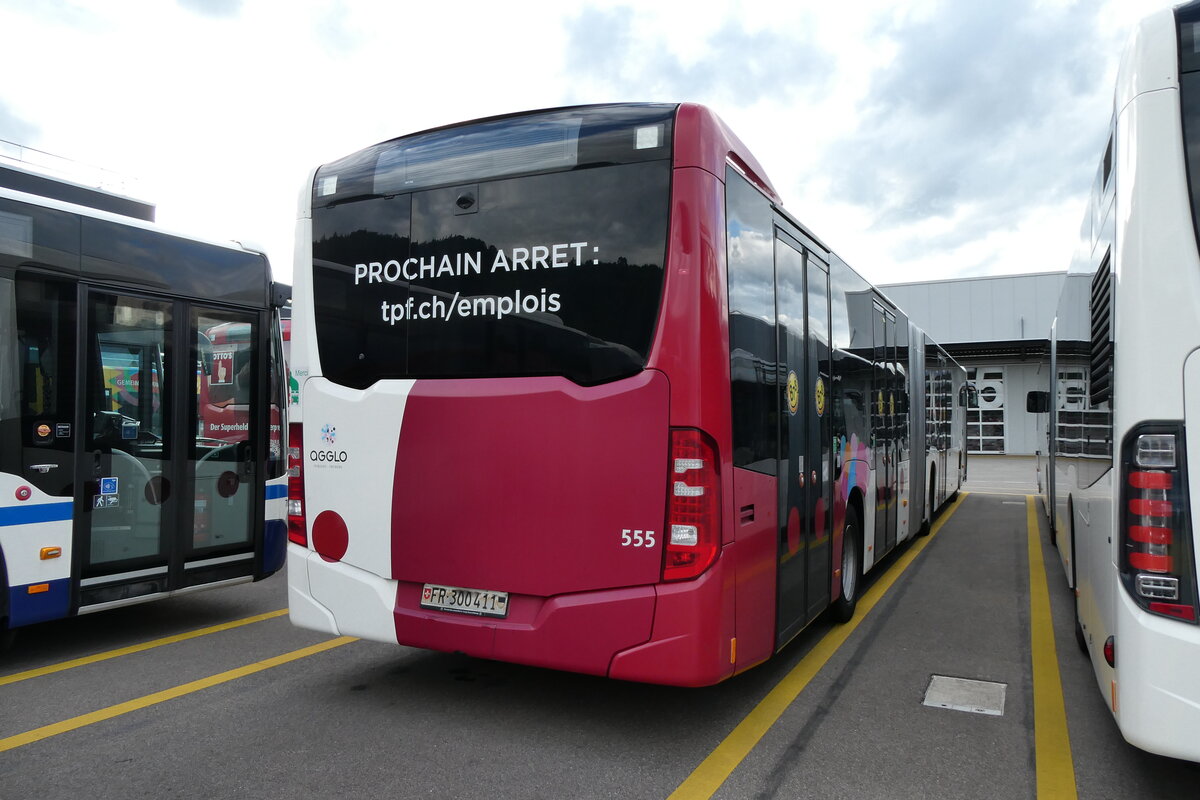 (279'581) - TPF Fribourg - Nr. 555/FR 300'411 - Mercedes am 29. August 2025 in Winterthur, Daimler Buses