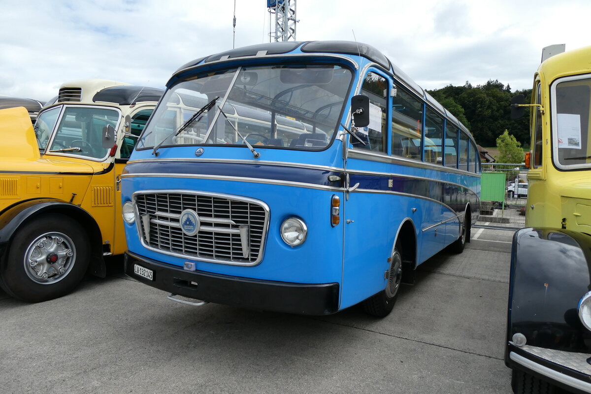 (279'633) - von der Aa, Root - LU 132'145 - Saurer/Gangloff (ex Libero Bau, Fehraltdorf; ex Groth, D�llikon; ex R�egg, Oerlikon; ex AVG Grindelwald; ex Wick, Wil) am 30. August 2025 in Oberkirch, CAMPUS Sursee