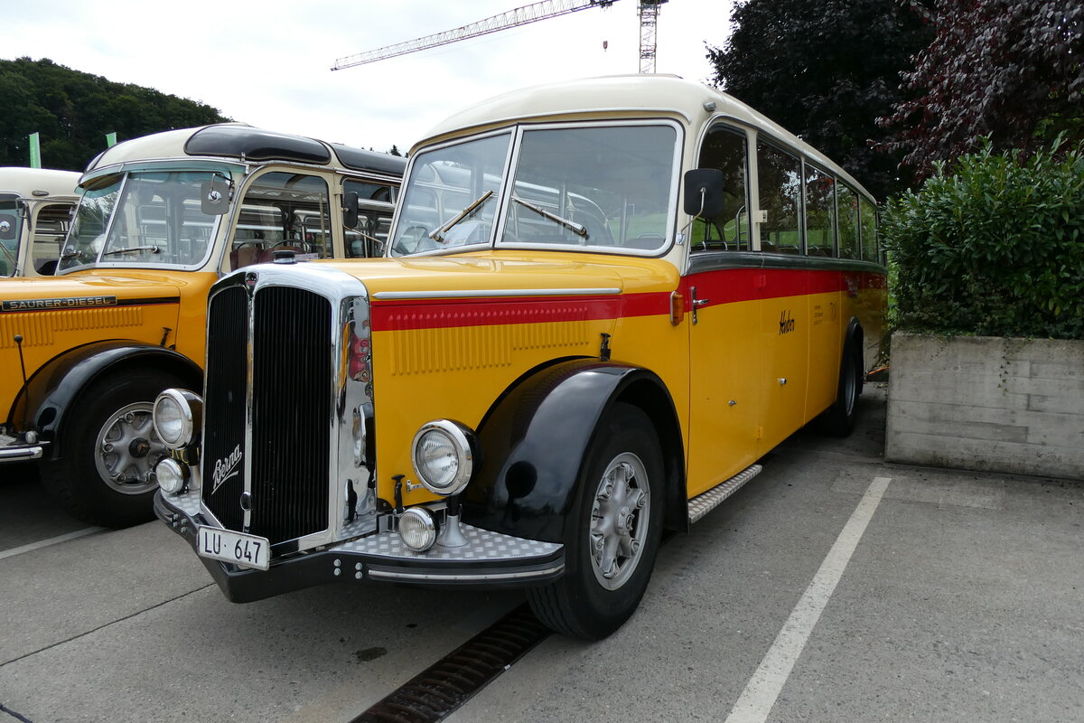 (279'651) - Huber, Oberkirch - LU 647 - Berna/Lauber (ex Ruppen, Stalden; ex Williner, Gr�chen) am 30. August 2025 in Oberkirch, CAMPUS Sursee