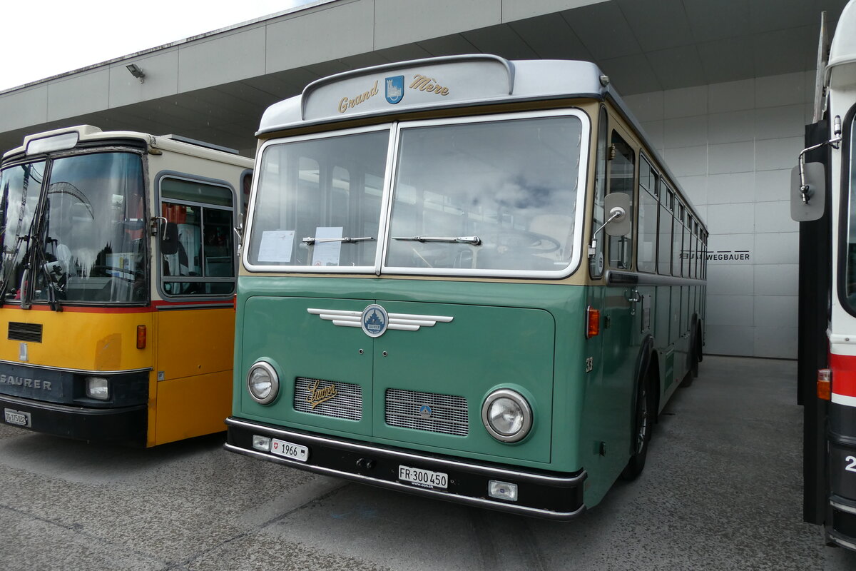 (279'681) - TPF Fribourg - Nr. 33/FR 300'450 - Saurer/Hess (ex Oldtimer Club 33, Tafers Nr. 33; ex GFM Fribourg Nr. 33) am 30. August 2025 in Oberkirch, CAMPUS Sursee