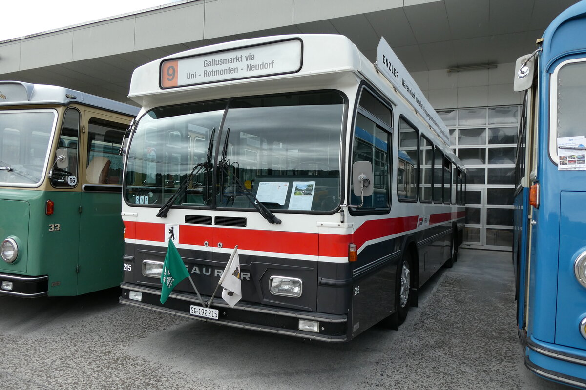 (279'683) - Diem, Wittenbach - Nr. 215/SG 192'215 - Saurer/Hess (ex VBSG St. Gallen Nr. 215) am 30. August 2025 in Oberkirch, CAMPUS Sursee