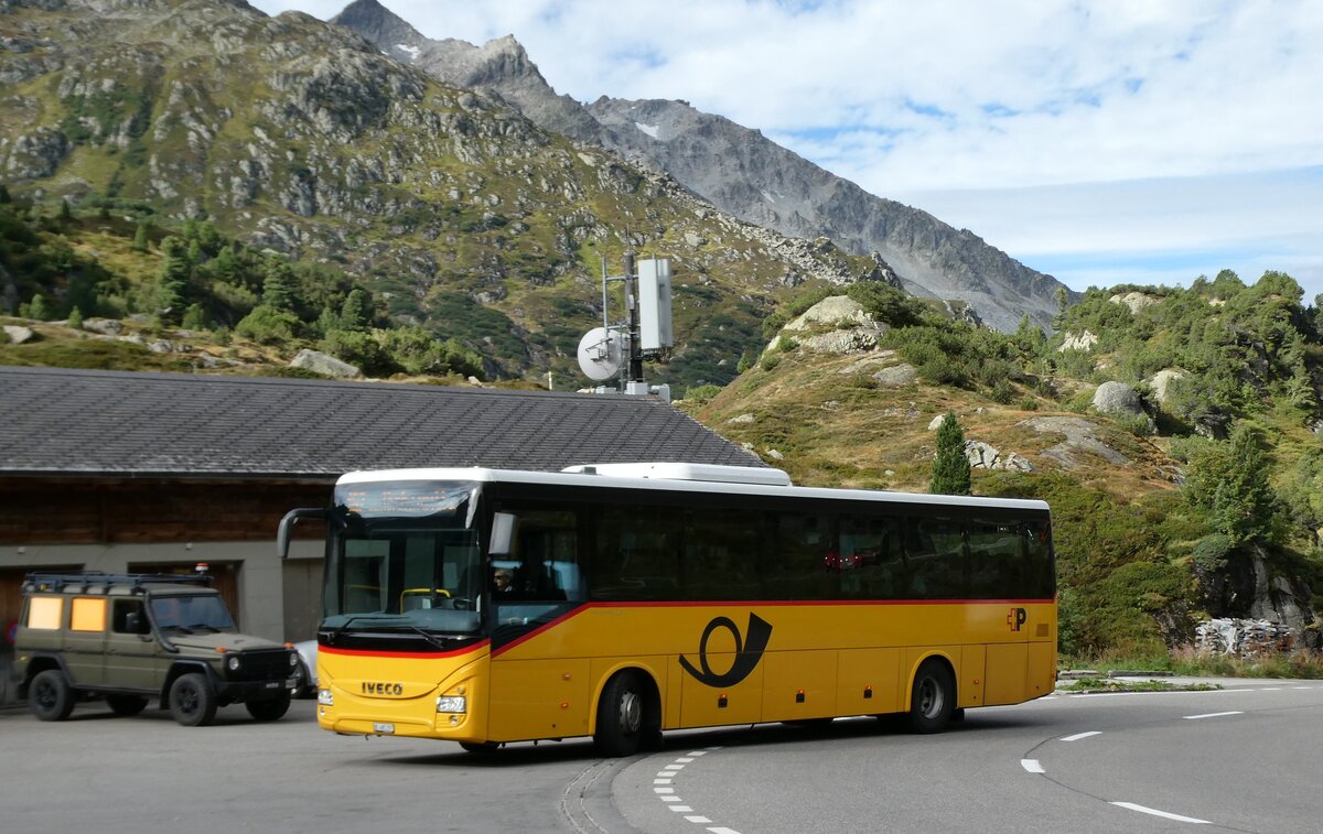 (279'835) - PostAuto Bern - Nr. 88/BE 485'297/PID 10'953 - Iveco am 3. September 2025 in Susten, Steingletscher