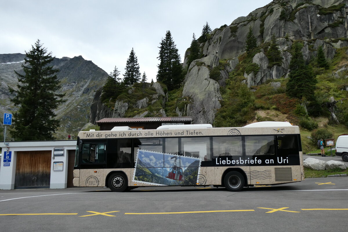 (279'845) - AAGU Altdorf - Nr. 63/UR 9124 - Scania/Hess (ex PID 5328) am 3. September 2025 in G�scheneralp, Dammagletscher