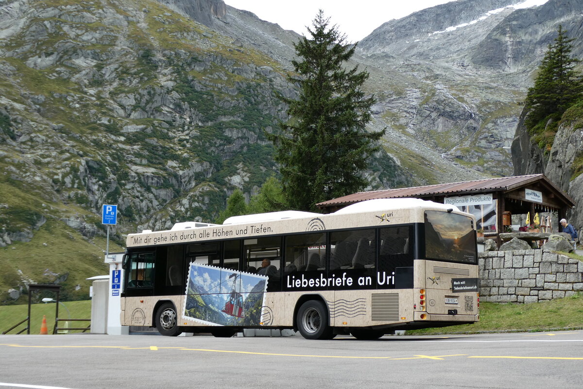 (279'846) - AAGU Altdorf - Nr. 63/UR 9124 - Scania/Hess (ex PID 5328) am 3. September 2025 in G�scheneralp, Dammagletscher